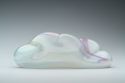 Calming Cloud #1, 2022 Glass with colour pigment Collaborative with Glass artist Ruth Allen 35 x 15 x 12cm