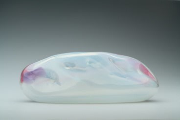 Calming Cloud #2, 2022 Glass with colour pigment Collaborative with Glass artist Ruth Allen 35 x 15 x 12cm