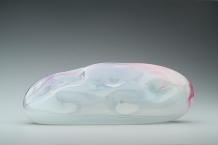 Calming Cloud #3, 2022 Glass with colour pigment Collaborative with Glass artist Ruth Allen 35 x 15 x 12cm