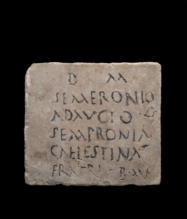 Roman marble epitaph, 2nd-3rd century AD