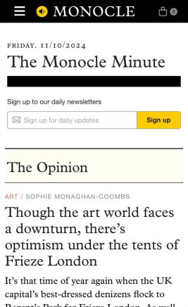Though the art world faces a downturn, there's optimism under the tents of Frieze London