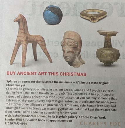 Buy Ancient Art This Christmas