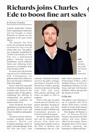 Richards joins Charles Ede to boost fine art sales