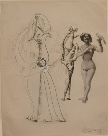 Benjamin Palencia, Collage con Paloma, 1934