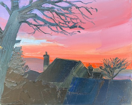 Sarah Carvell, Pear Tree, Red Skies