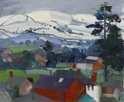 Sarah Carvell, Winter. Homes beneath the Clwydians