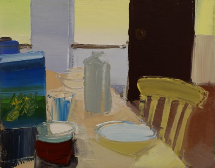 Sarah Carvell, Yellow Chair, Bottle of Water
