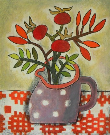Susan Gathercole, Still Life with Rosehips