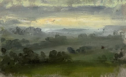 Matthew Wood, Snow Clouds from Stingwern Hill