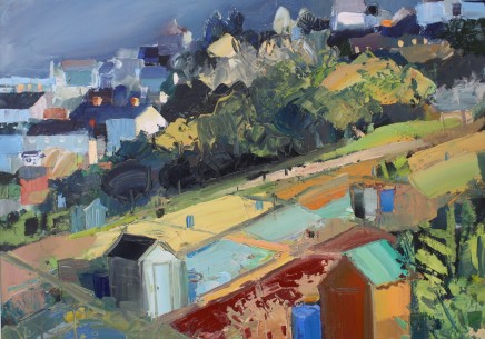 Sarah Carvell, Shadows and Sunlight on the Allotments