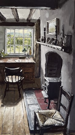 Matthew Wood, The Mill House - Desk with Chairs