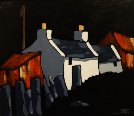 Stephen John Owen, Moonlit Cottage