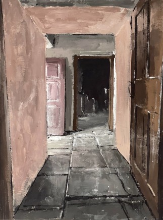 Matthew Wood, St Fagans - Kennixton Farm House - Pink Corridor