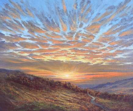 Gerald Dewsbury, Sunset over Cwm Prysor