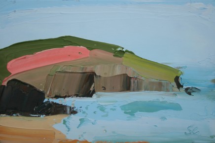 Sarah Carvell, Creigiau Pinc, Y Gwanwyn / Pink Cliff, Spring Tide