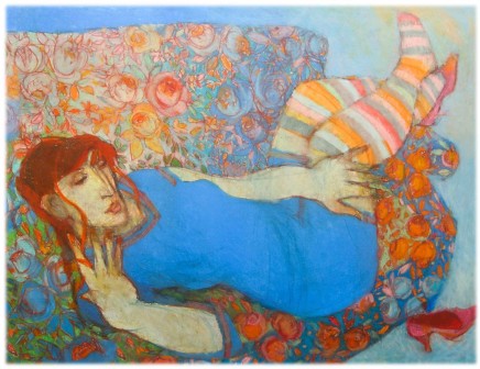 Mihangel Jones 1940 - 2018, Blue