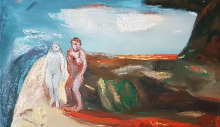 Maurice Cockrill 1936 - 2013, Two Figures, 1987