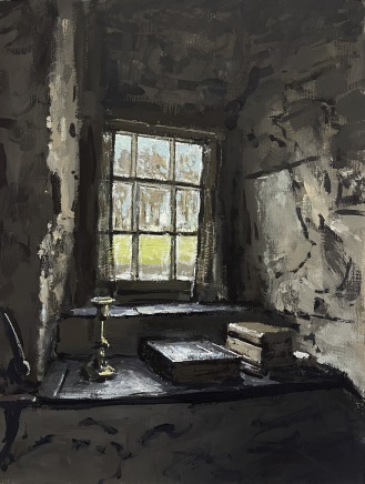 Matthew Wood, St Fagans - Llainfadyn Cottage - Window with Bible
