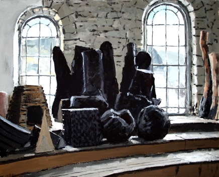 Matthew Wood, Capel Rhiw - Black Sculptures I