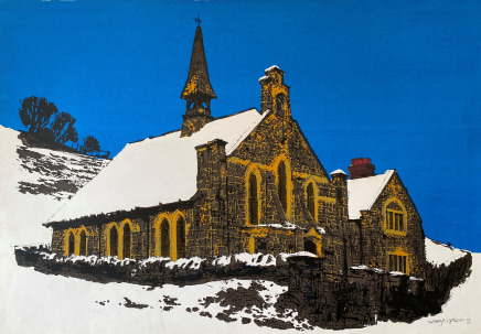 Mihangel Jones 1940 - 2018, Winter Church, 1980s