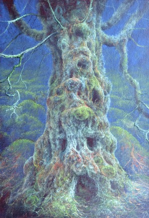 Gerald Dewsbury, Lichen Encrusted Birch