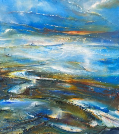 Iwan Gwyn Parry, A Winter Dawn, Aberdyfi Sands