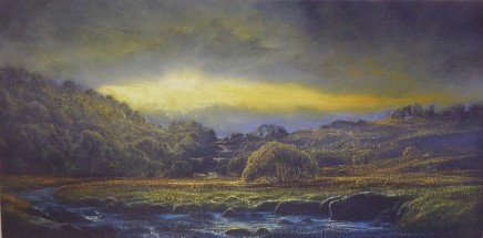 Gerald Dewsbury, Yellow Sunset, Afon Tryweryn