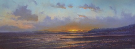 Gerald Dewsbury, Sunset on Criccieth Beach
