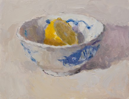 Lynne Cartlidge, Lemon Half in a Chinese Bowl IV