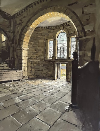 Matthew Wood, Seaton Delavel - Doorway from the Stable