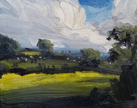 Robert Newton An Old Landscape Oil on canvas 24 x 30 cm