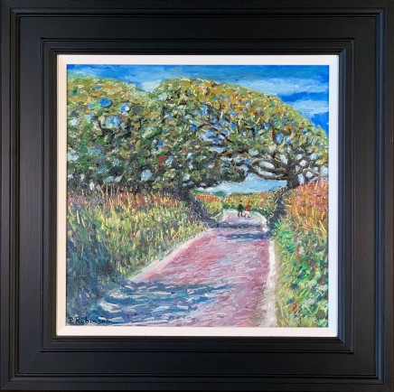 Paul Robinson Where the Trees Meet Oil on canvas 41 x 41 cm