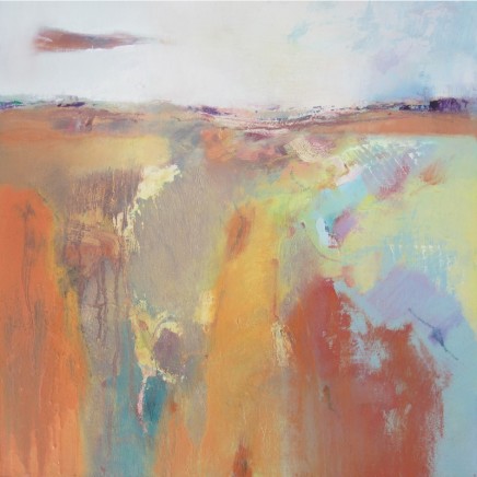 Andrew Kinmont Tangerine Summer Oil on canvas 50 x 50 cm