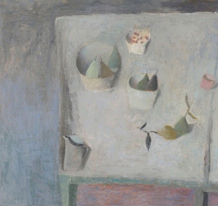 Nicholas Turner RWA Table with Pears Oil on board 76 x 81 cm