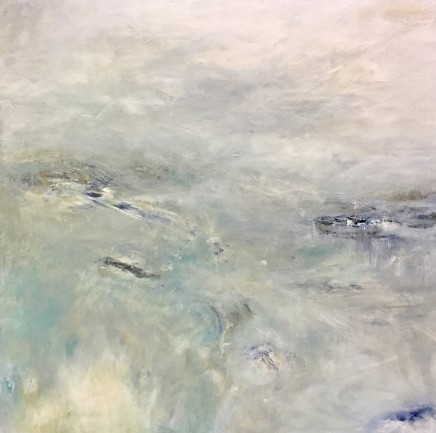 Debra Royston Sea Swim Mixed media on canvas 100 x 100 cm