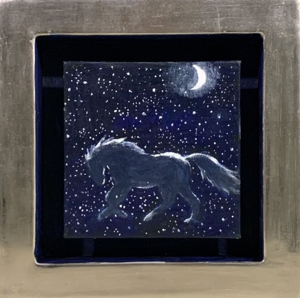 Julie Fleming Williams Horse Oil on canvas 17 x 17 cm