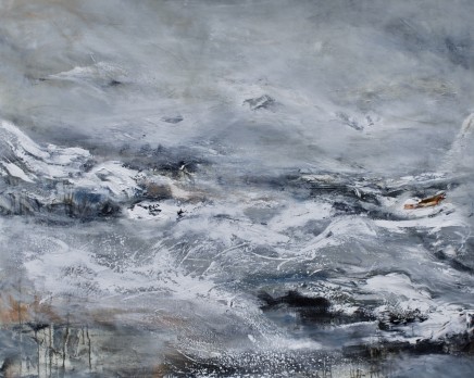 Debra Royston Stormy Water Mixed media on canvas 120 x 150 cm