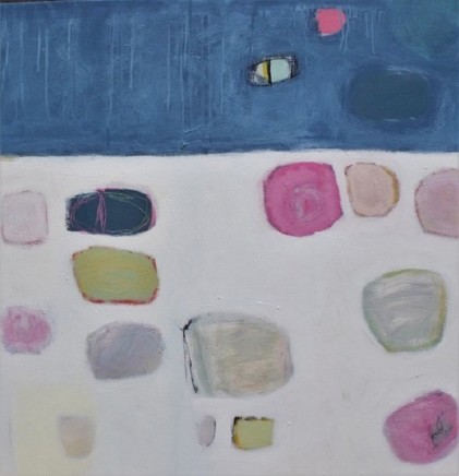 Stephanie Stow Sea Glass Acrylic on canvas 90 x 90 cm
