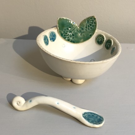 Emer O'Sullivan Small Bowl and Spoon 2 Ceramic
