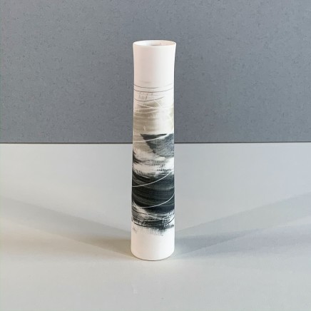 Ali Tomlin AT6 - Single Stem, Olive and Black Porcelain 15.5 x 3.5 cm