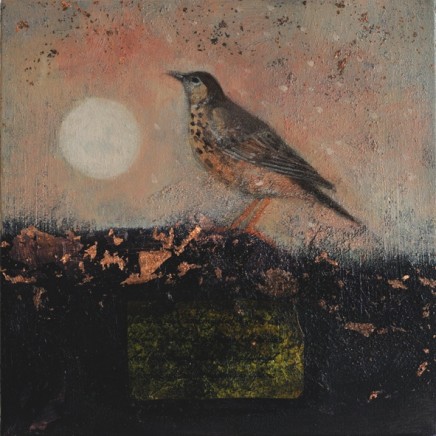 Catherine Hyde The First Song of Dawn Acrylic on canvas 30 x 30 cm