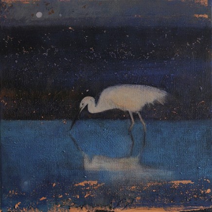 Catherine Hyde The Salt Quiet Evening, 2018 Acrylic on canvas 30.5 x 30.5 cm