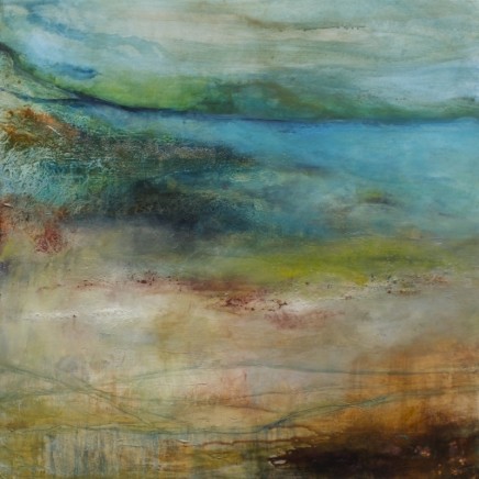 Debra Royston Ebb and Flow Mixed media on Canvas 100 x 100 cm
