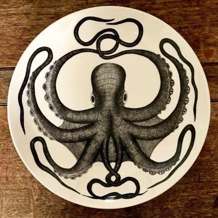 Tom Rooth The Octopussy Hand-made Earthenware Signed and inscribed on verso Dia: 37 cm