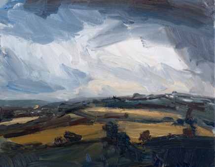 Robert Newton Rainy August Oil on cavnas 40 x 50 cm