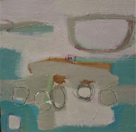 Stephanie Stow Into the Blue Atlantic Acrylic on canvas 30 x 30 cm