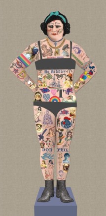 Peter Blake Tiny Tina the Tattooed Lady 95 x 47cm Edition Size: 100 copies, 10 A/P’s, 10 H/C’s