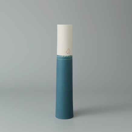 Ali Tomlin AT22: Single Stem - Teal Porcelain H: 15 cm
