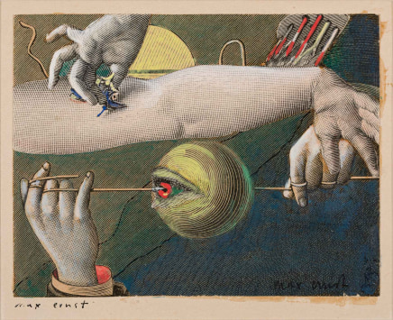 Max ERNST Sans Titre, 1921 (Projet d'illustration de couverture pour Répétitions, de Paul Eluard)