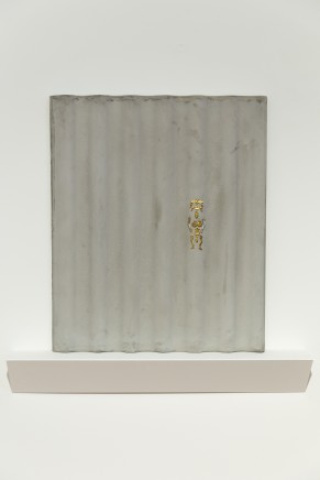 Pauline Beaudemont, Gris-Gris, 2019 Cement, Milagros 60 x 50 x 4 cm